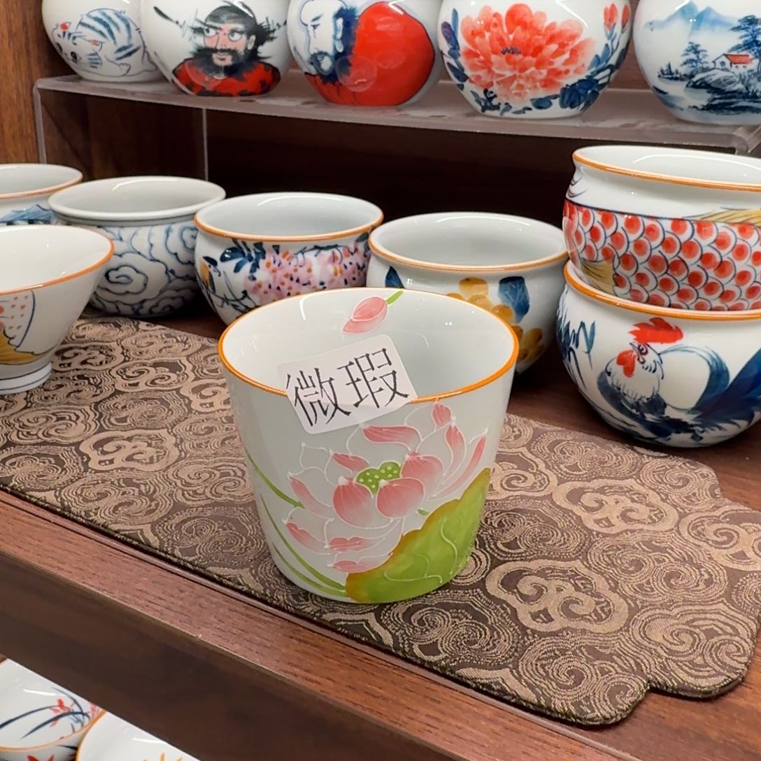 釉下彩纯手绘微瑕