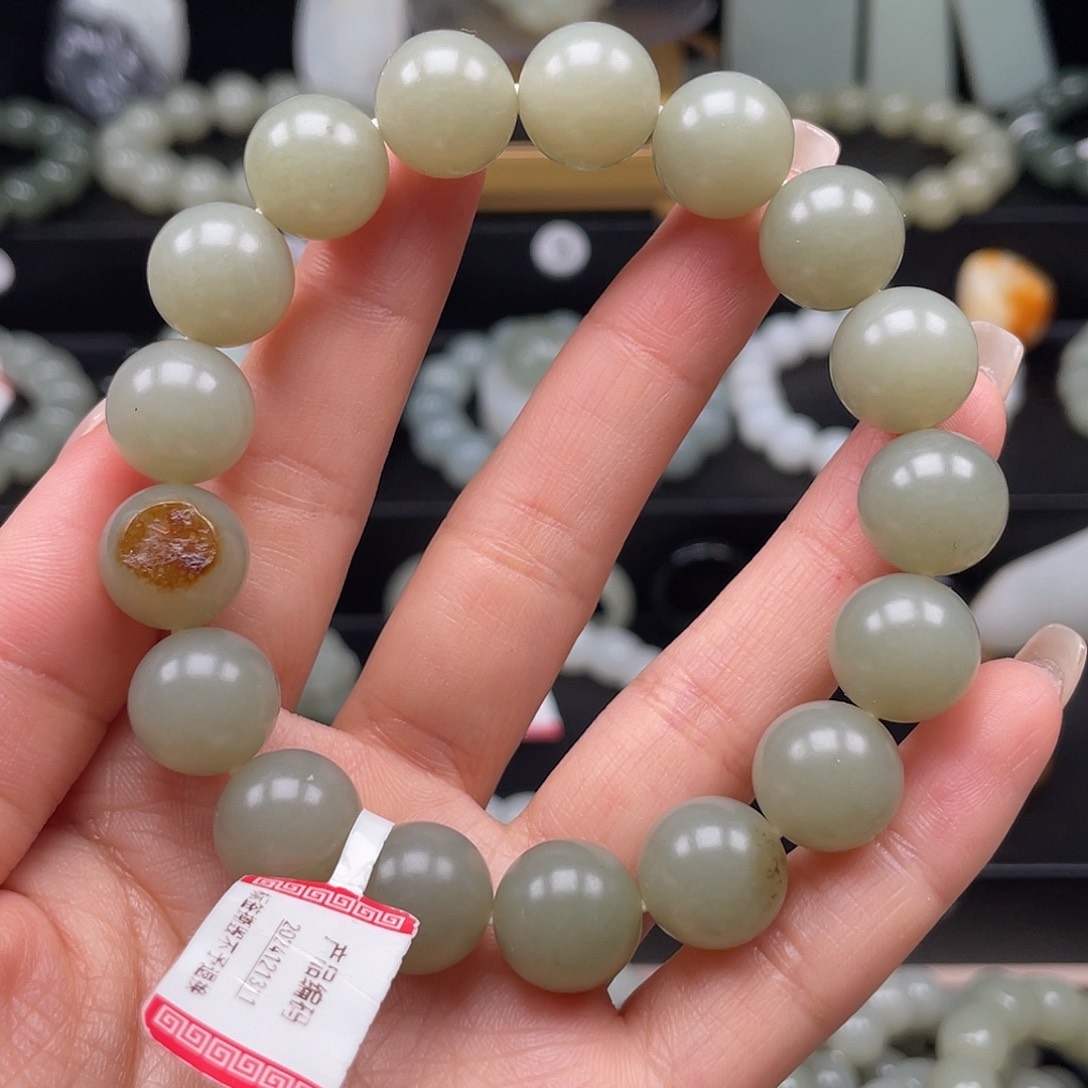 和田玉手串未镶嵌