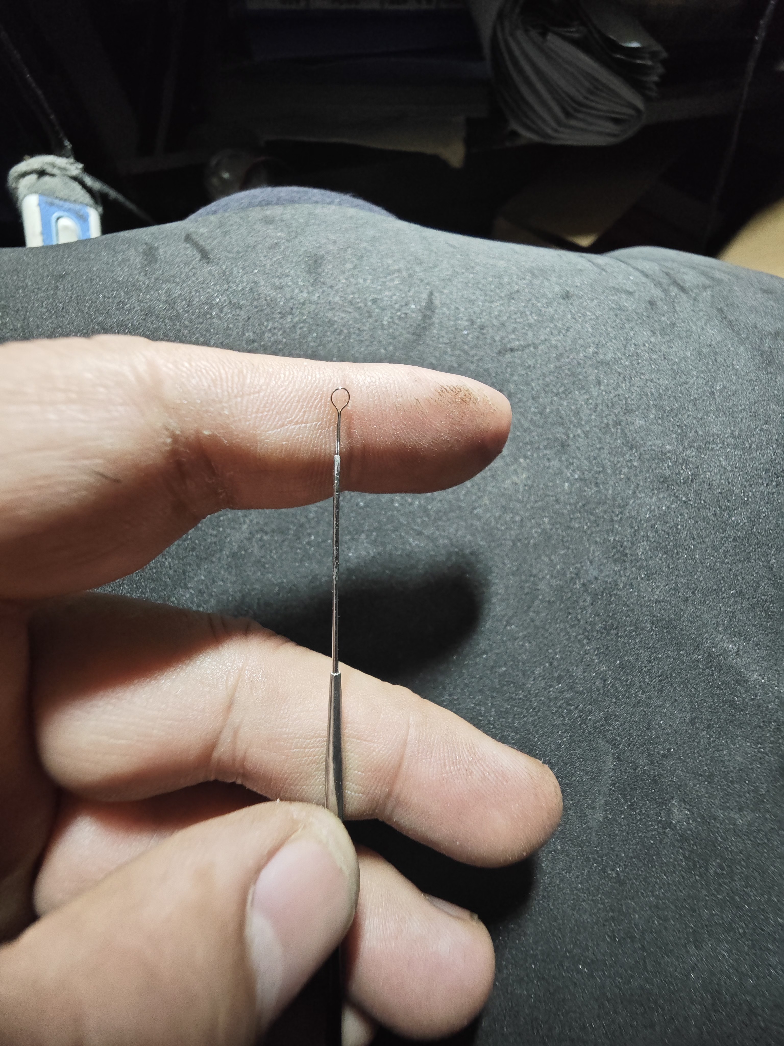 防滑手柄黑色加粗采耳打磨纯手工0.2丝圈勺，可视采，传统采都可以