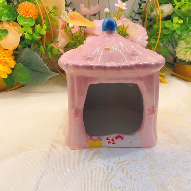 创意陶瓷摆件粉色系