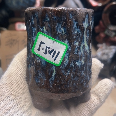 红陶粗陶花盆手工