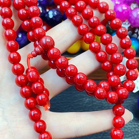 玛瑙/玉髓手链未镶嵌血胆金莲8