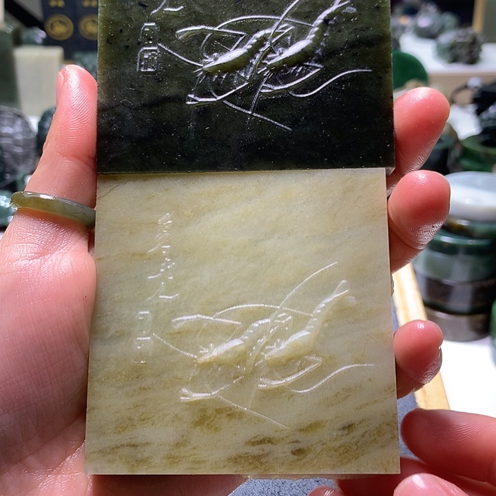 光***人和田玉未镶嵌珠宝半成品