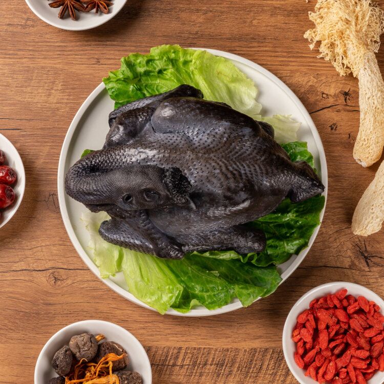 拍1发3只  百食轩 正宗新鲜乌鸡乌骨鸡现杀煲汤炖汤 