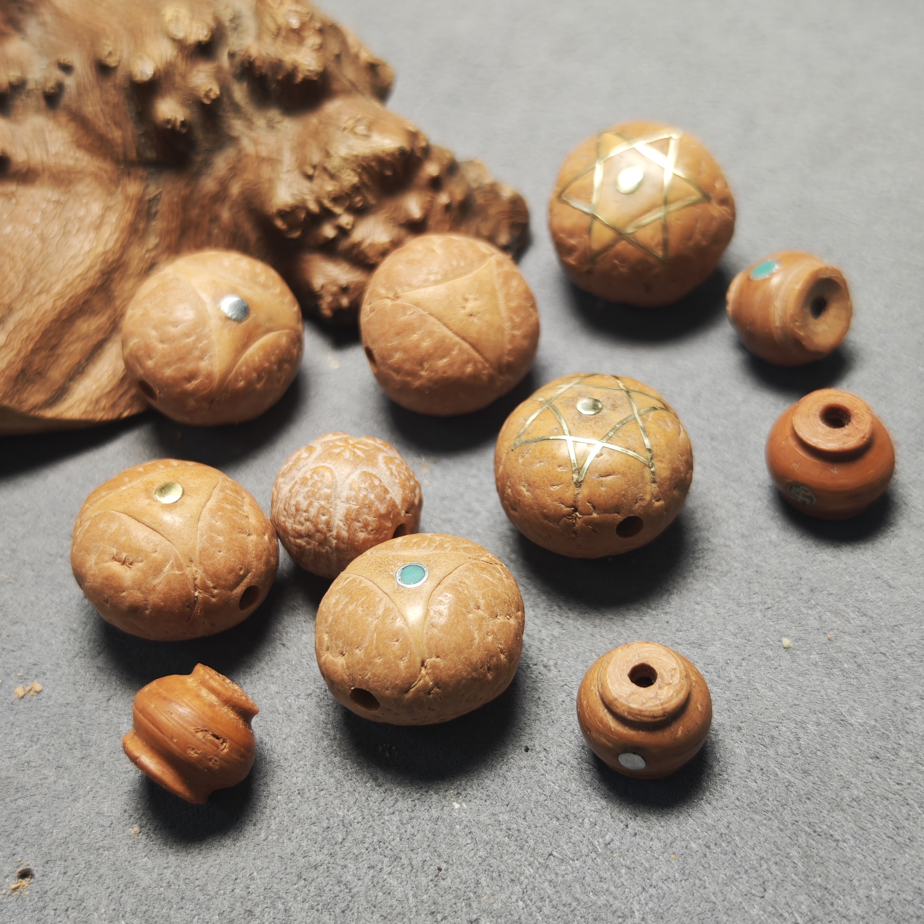 龙眼三通！凤眼菩提手串配饰佛头佛塔尼泊尔龙眼 多样性发货发其一