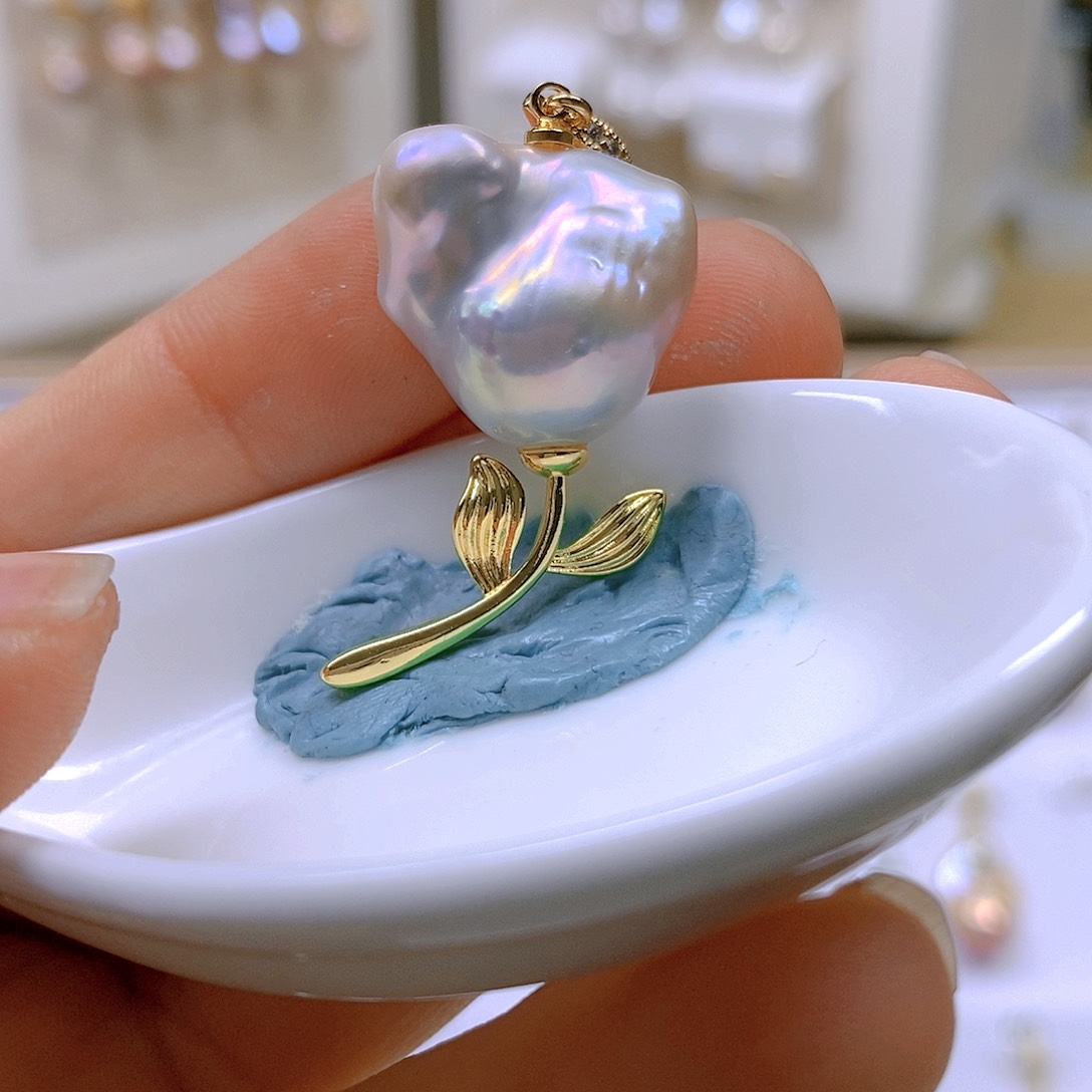 淡水珍珠颈饰合金