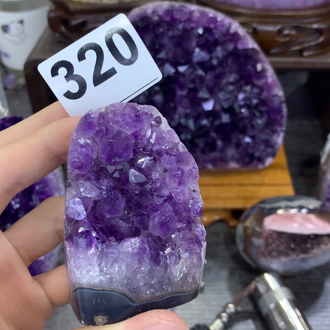 紫晶珠宝半成品未镶嵌320