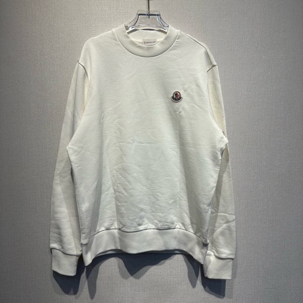 未使用 MONCLER 蒙口圆领胸口刺绣贴片卫衣/S码  宽松版型