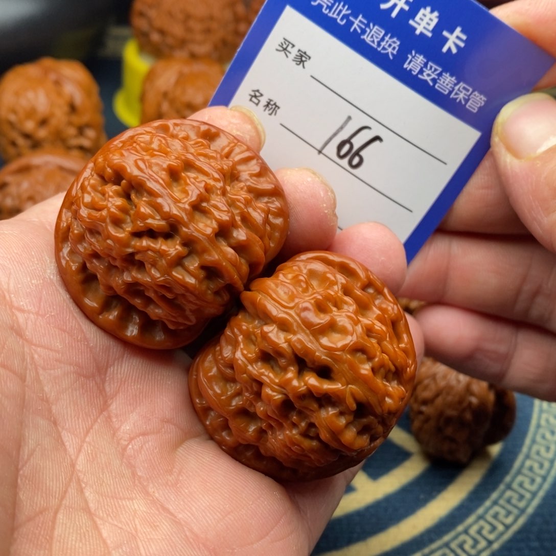 文玩核桃把件白狮子41