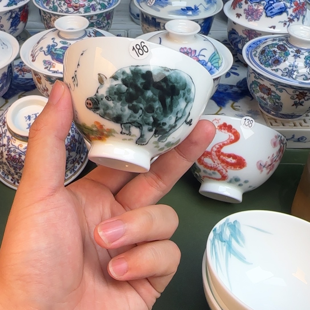 彦祖纯手工手绘茶具186