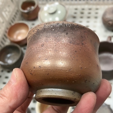 柴烧宝瓶杯子大放漏