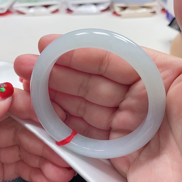 翡翠手镯未镶嵌缅甸翡翠手镯58圈