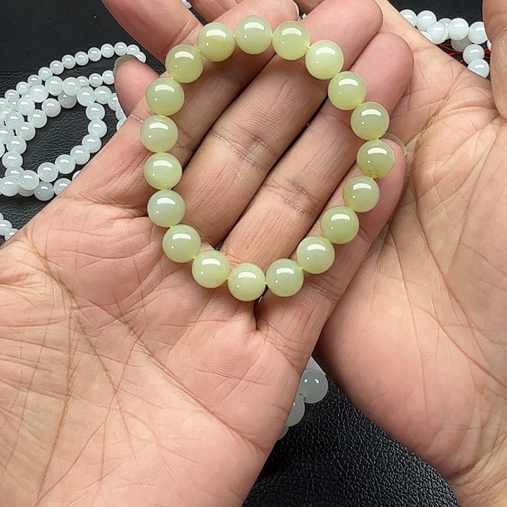 和田玉未镶嵌颈饰新疆和田玉且末料手串卡10