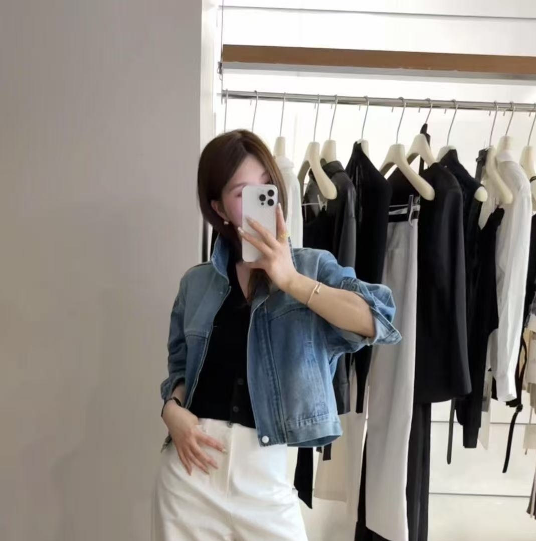 简约通勤女装牛仔外套