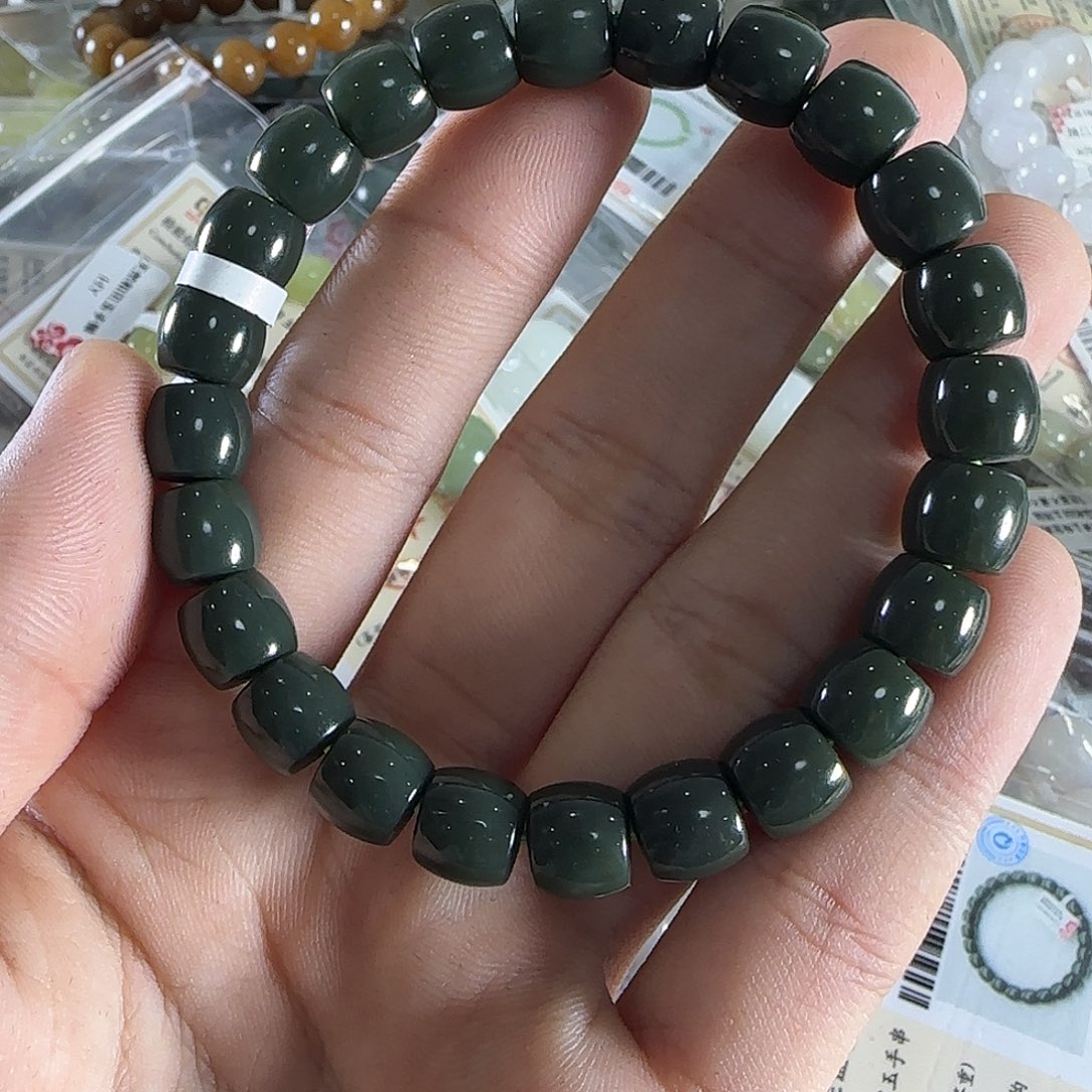 和田玉手链未镶嵌227