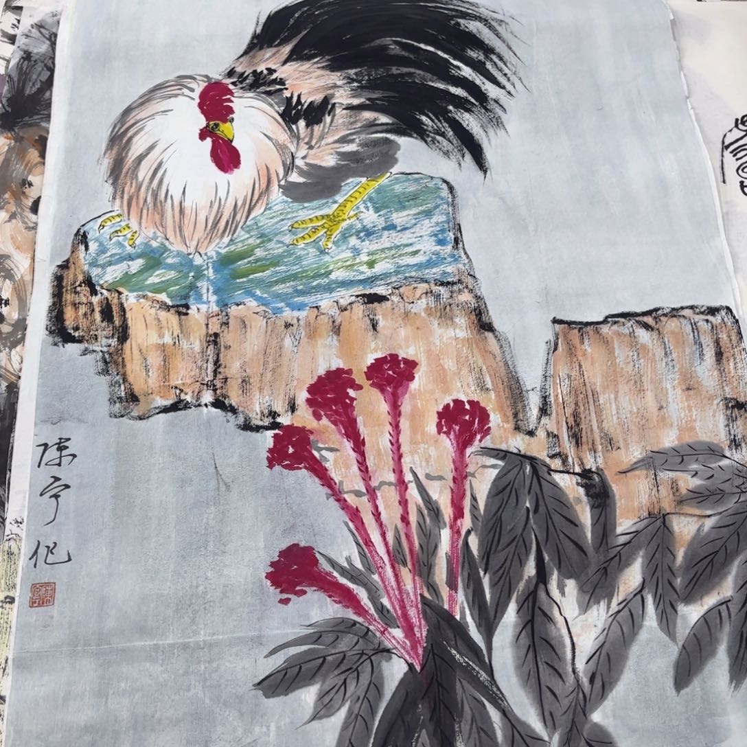 国画国画老师作品刘