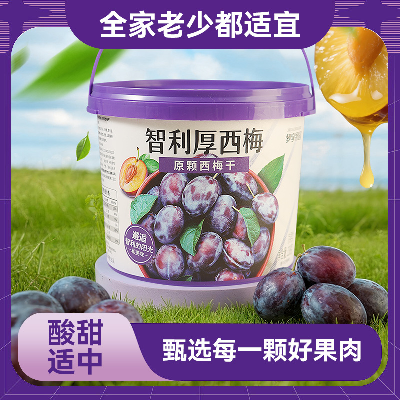 梦享果园两大桶智利厚西梅零食酸甜蜜饯果干果脯
