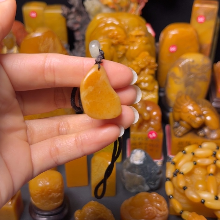 寿山石印石古***a题材：工艺品