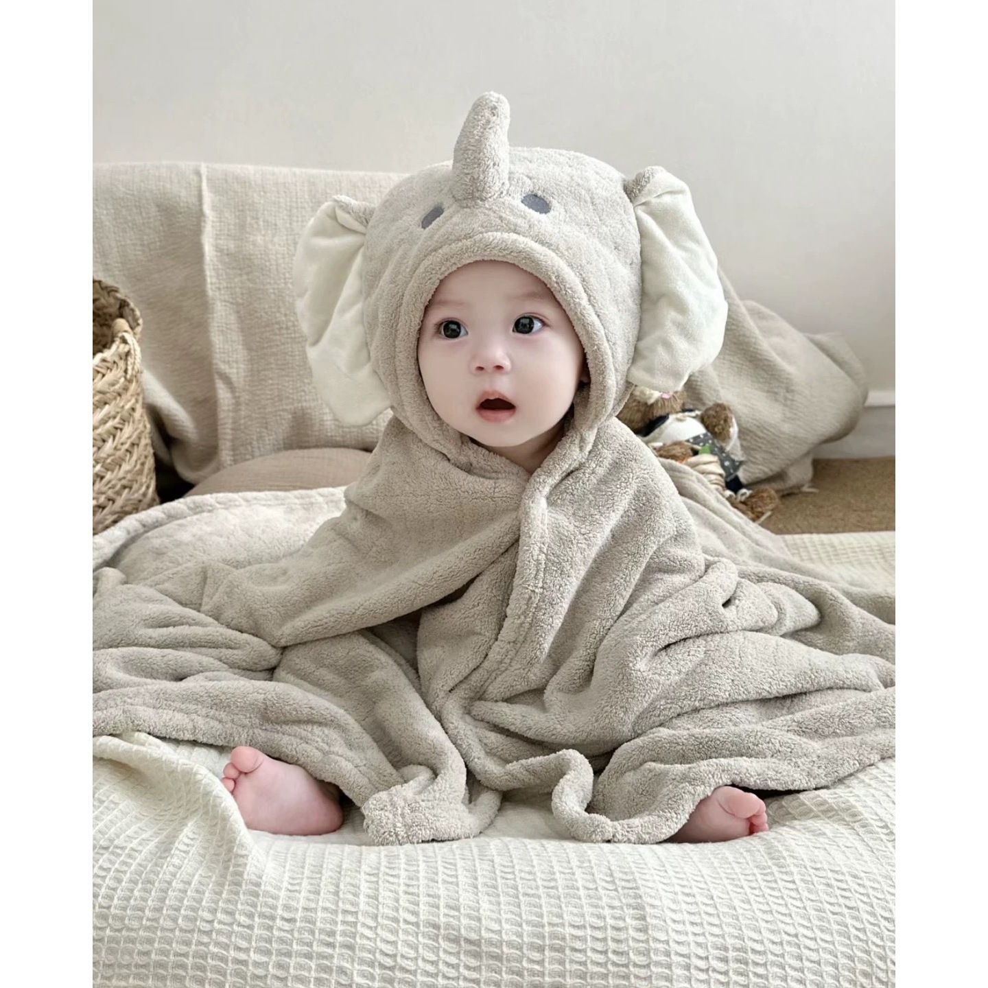 欢宝3店-2025春夏-大象浴巾