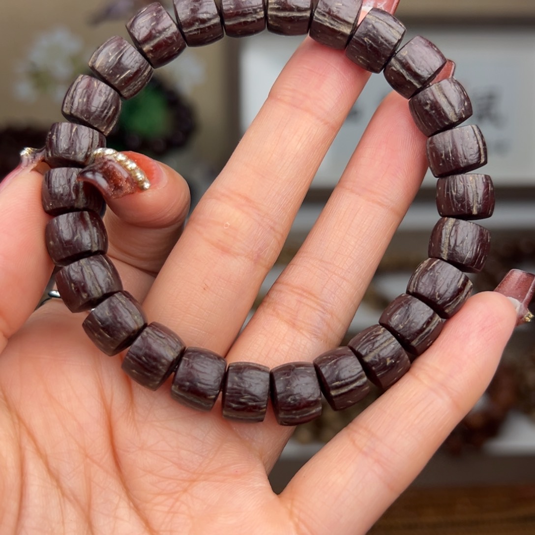 紫金鼠手串时*丶卡10实心原皮直切