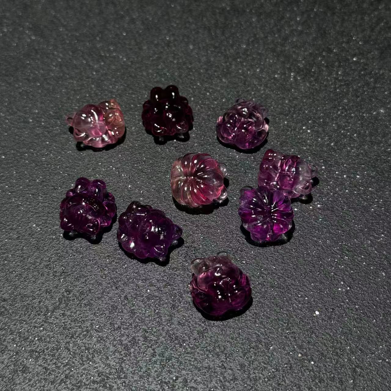 【黑胖珠宝】萤石炸毛九尾H0711-多样性发其一