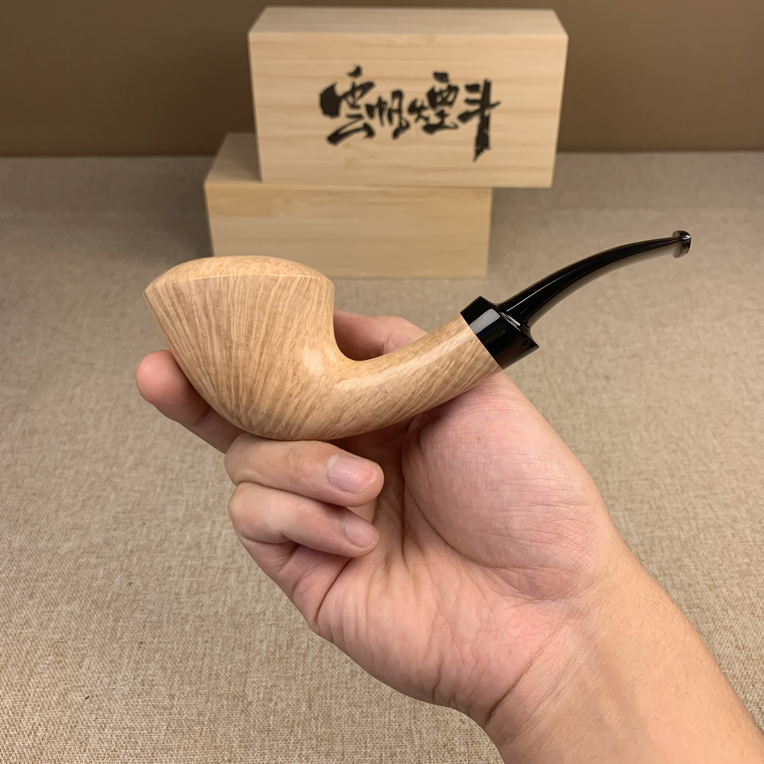 云帆独立斗师【原木色都柏林】手工烟斗