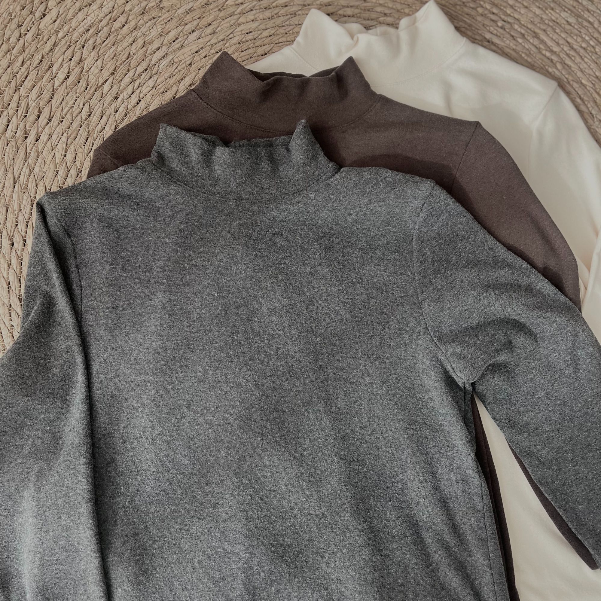 【280克】蚕丝羊绒半高领打底衫百搭舒适抗静电