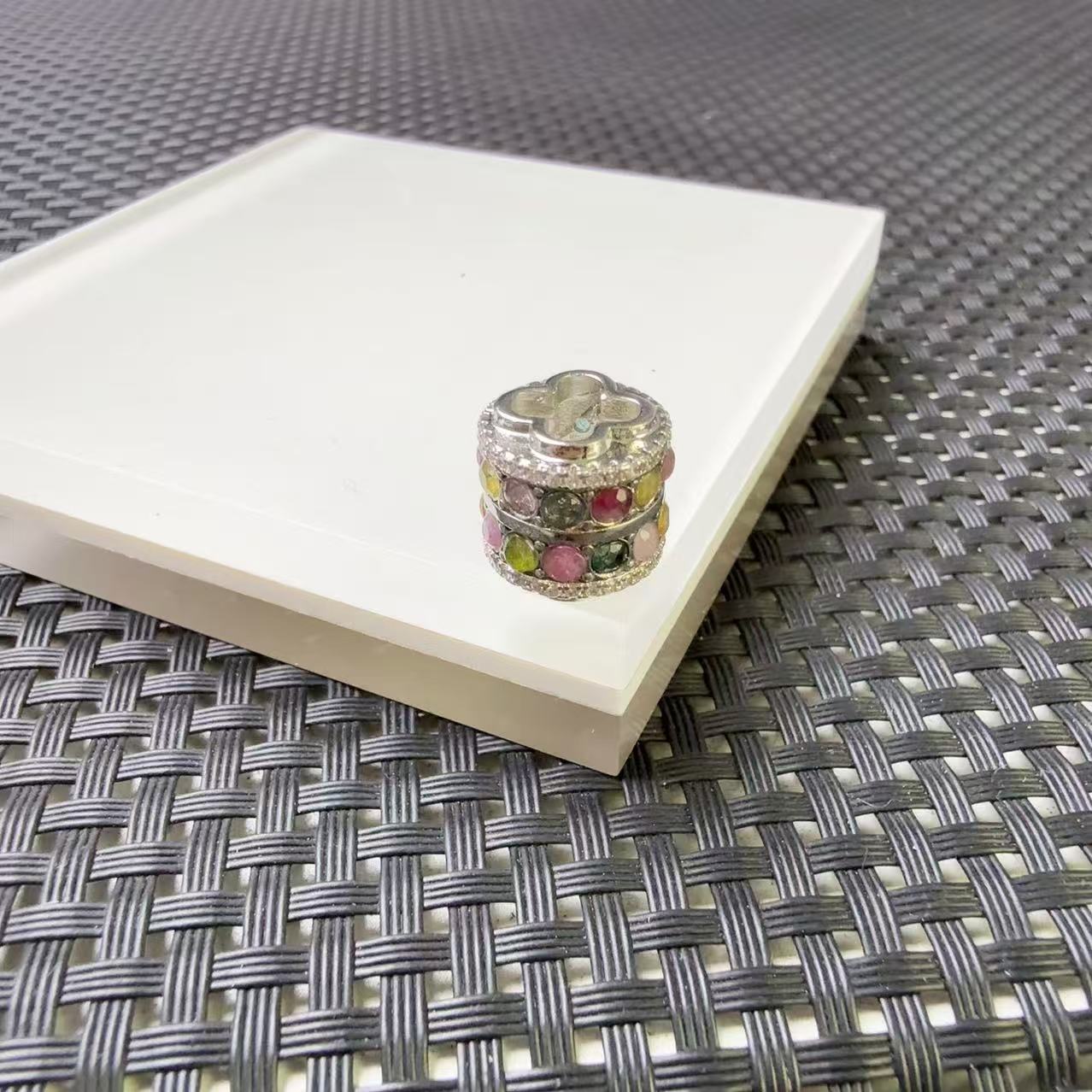 [小石]A1500彩虹桶珠吊坠