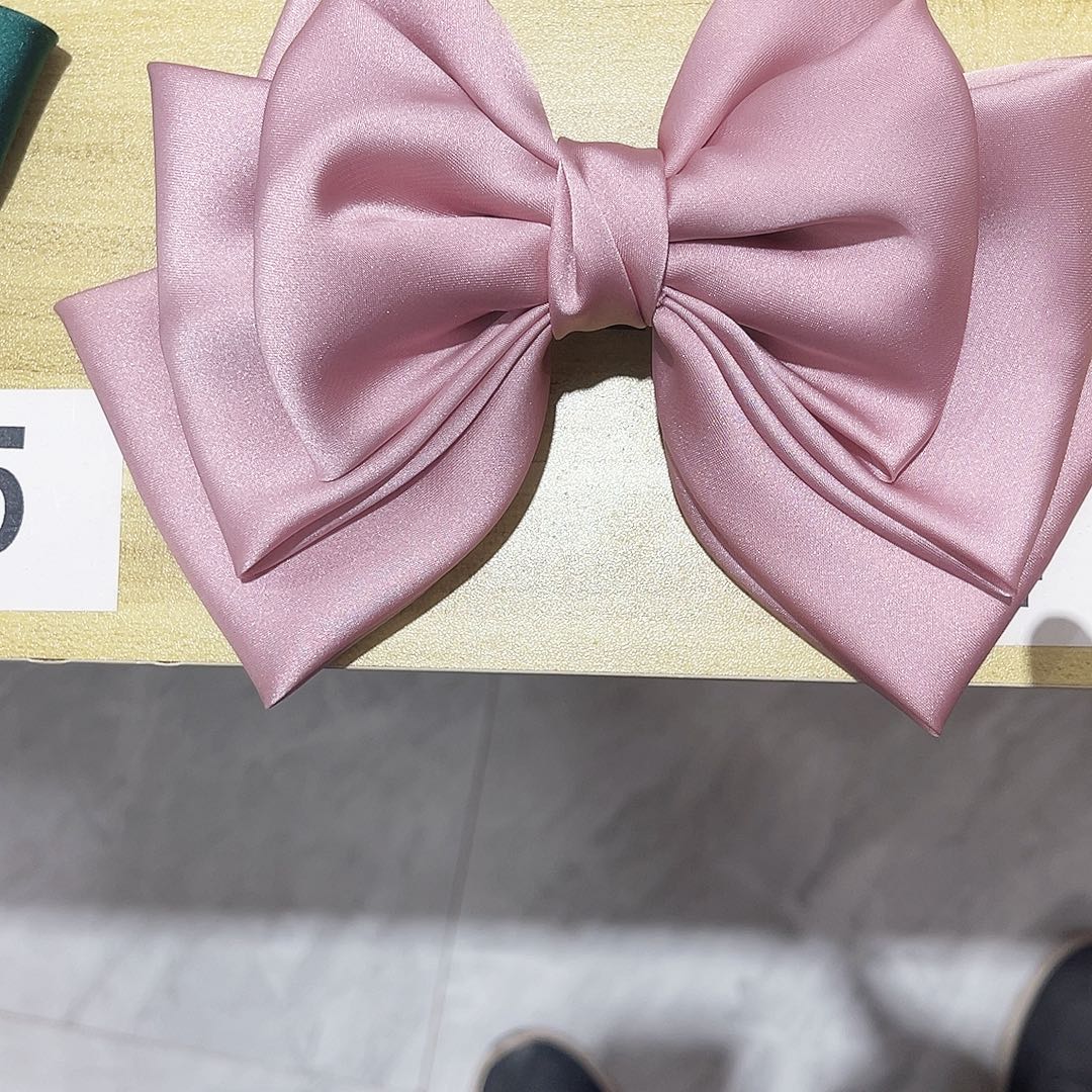 皮质铁合金蝴蝶结发夹