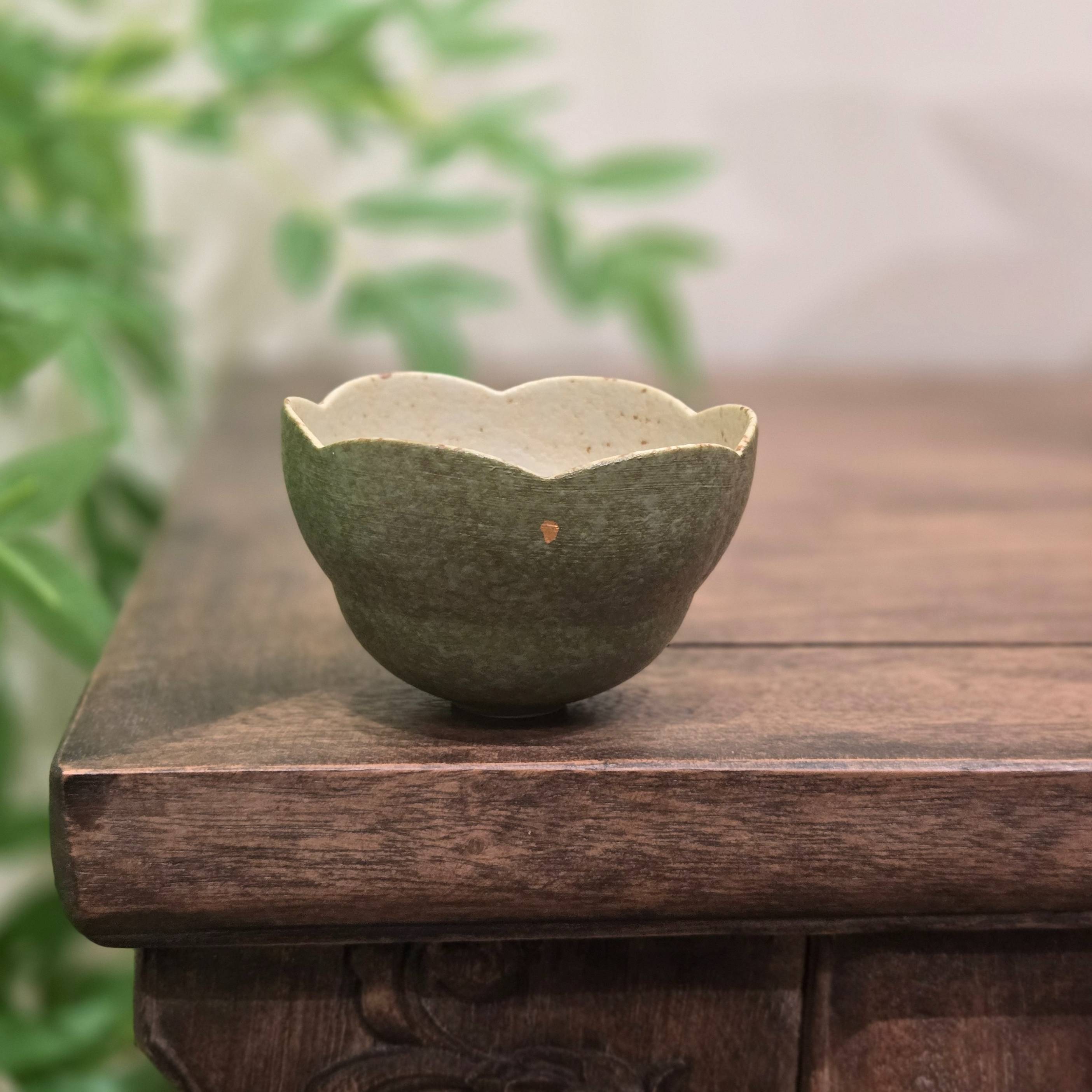 【青橘-葫芦杯】釉下彩洒金花瓣茶杯主人杯陶瓷功夫茶具茶杯茶盏