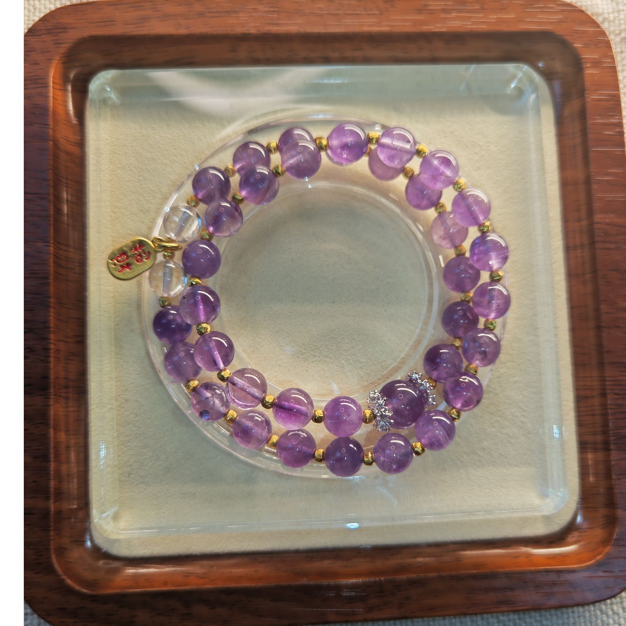 【紫水晶之恋】原创设计手串双圈