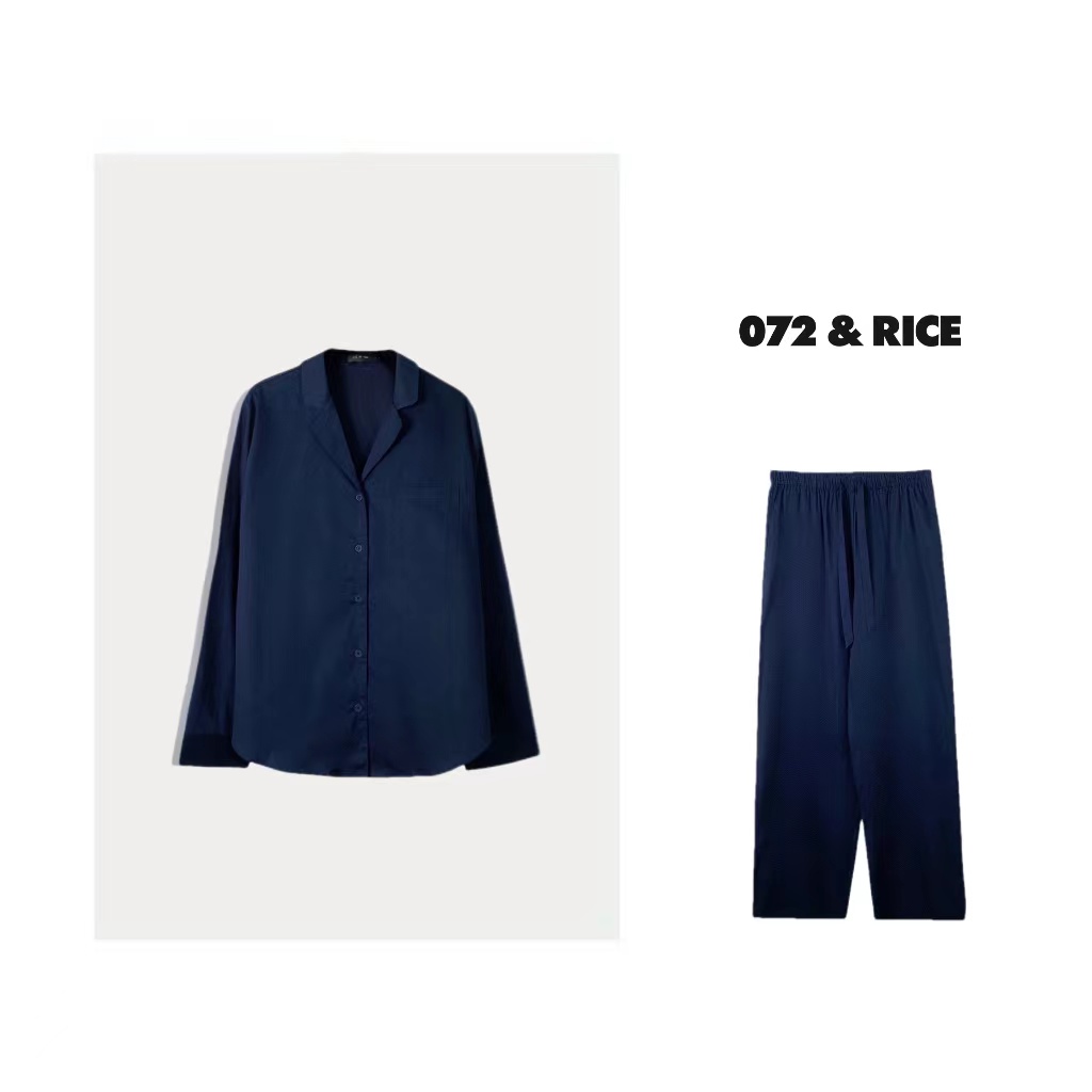 072 & RICE【睡个好觉】简约休闲轻奢居家睡衣套装 XB023 FF126