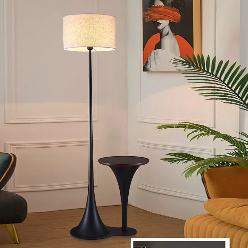 极简落地灯立式简约课堂创意书房卧室客厅地台灯时尚复古落地灯
