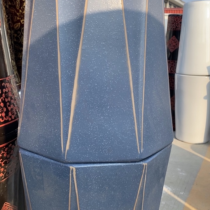 陶瓷高腰大号深蓝八方31*52