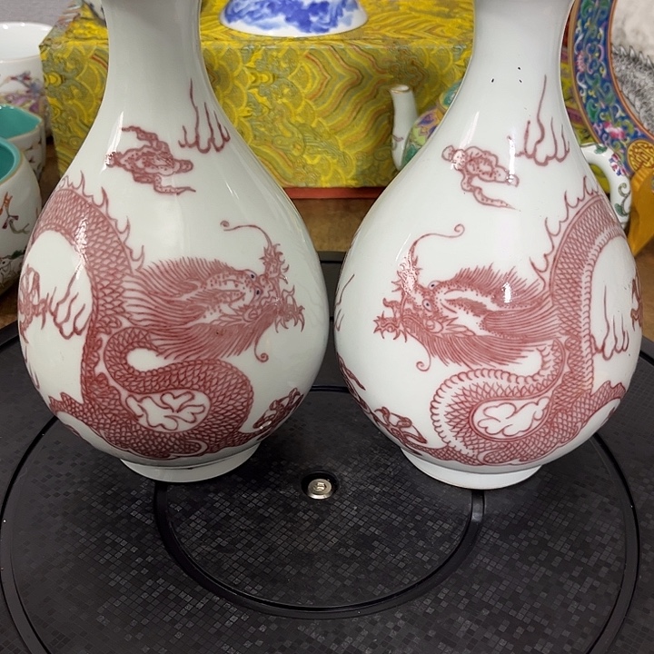 瓷摆件精品陶瓷龙纹摆件