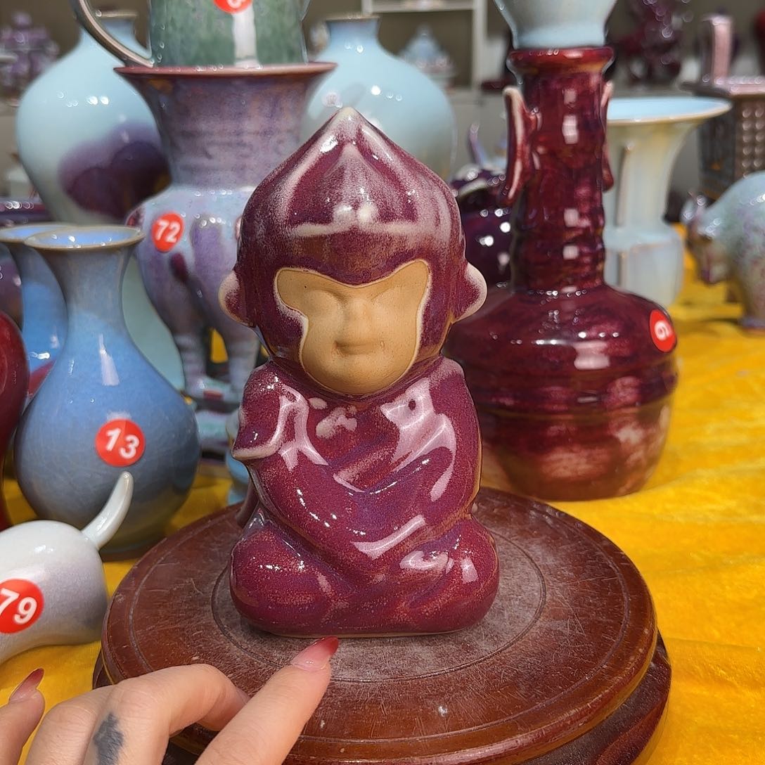 瓷摆件郑家钧窑摆件