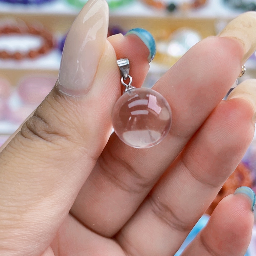 银S925镶嵌颈饰水晶天然