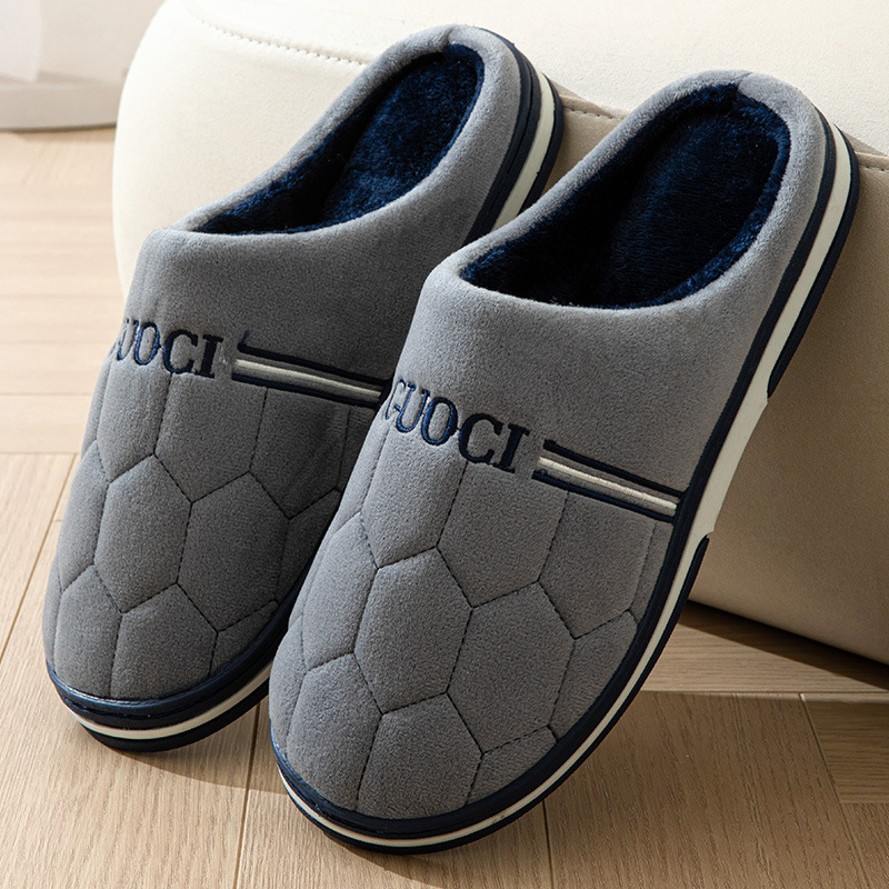 冬季大码男鞋46加肥加大休闲棉鞋47加绒加厚保暖室内居家棉拖鞋48