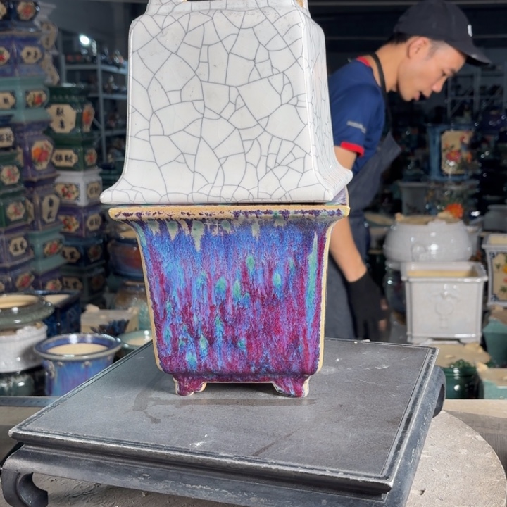 一风堂石湾花盆 内15*15微瑕缝隙