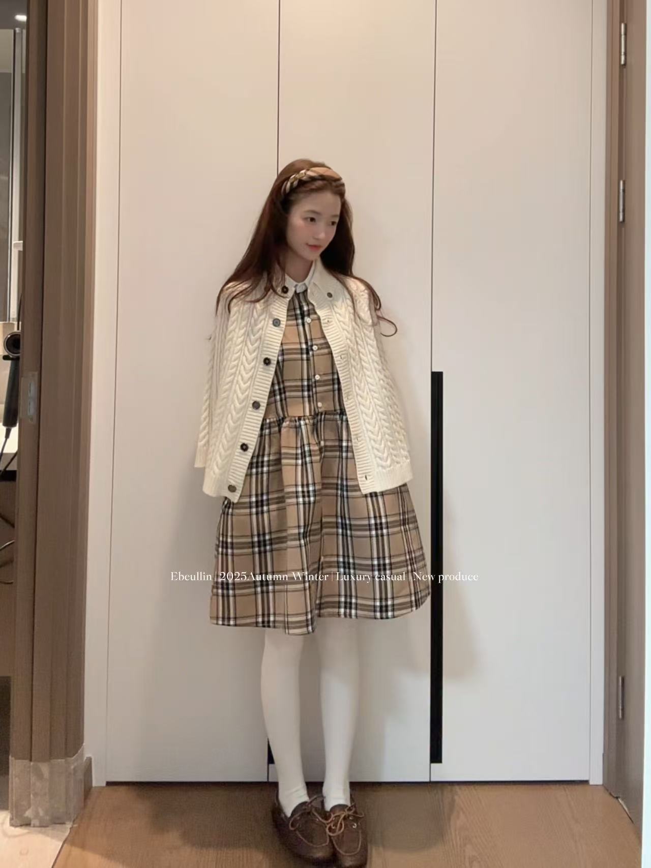 【Ebeullin自制】复古三色千金斗篷毛衣 e521