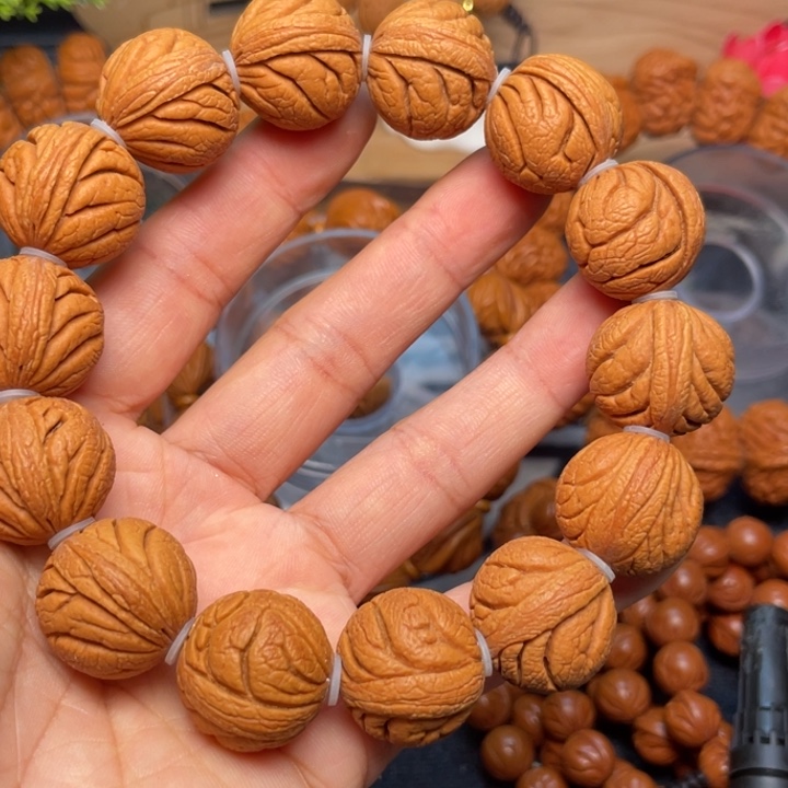 桃核手串龙纹桃核25