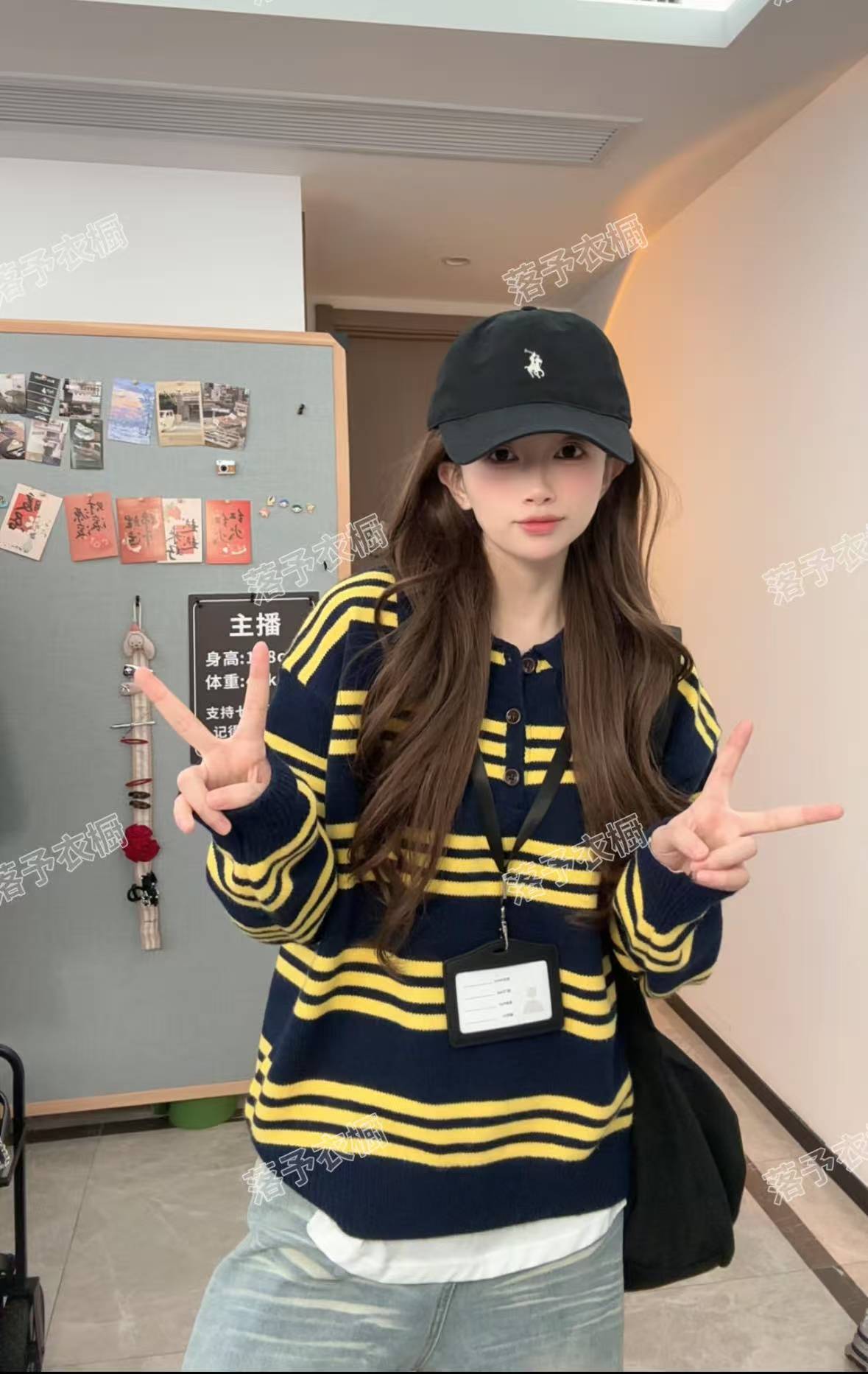 2025秋季新款慵懒风休闲复古条纹针织套头显瘦毛衣上衣女