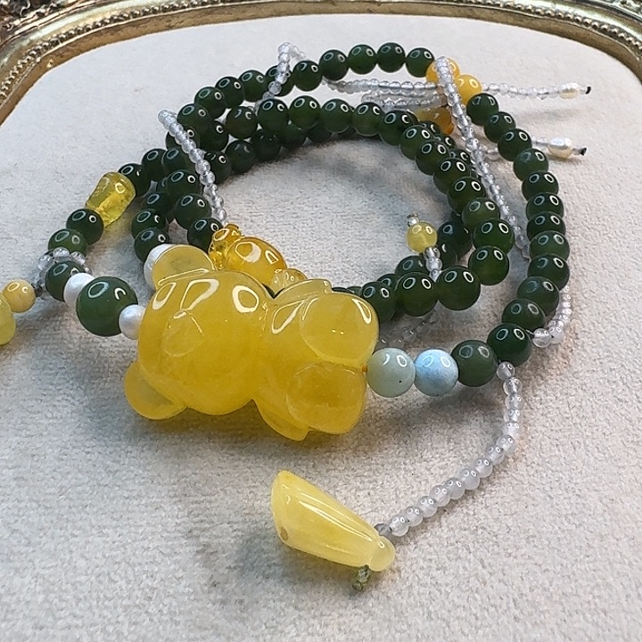 琥珀未镶嵌手链琥珀手串