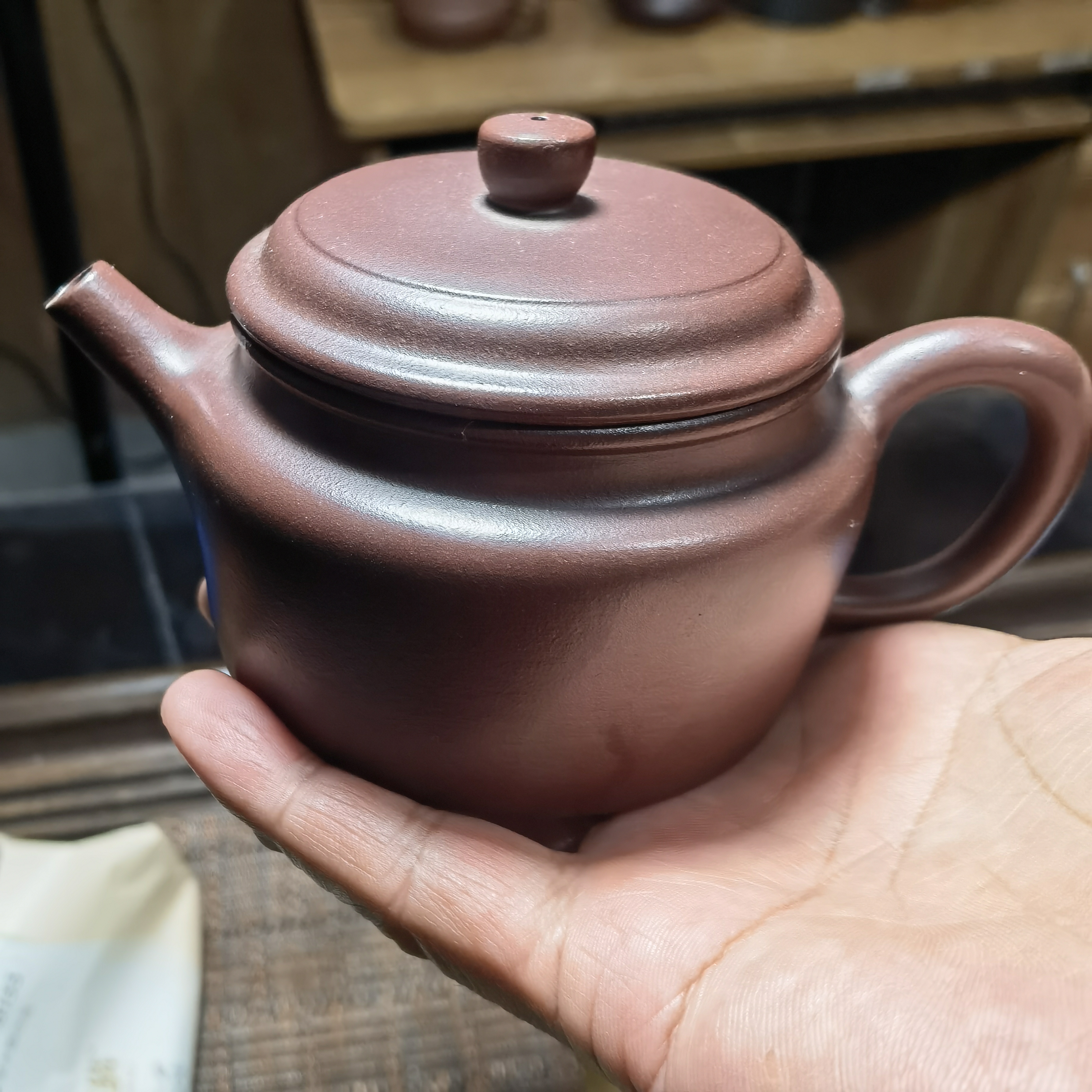 中国宜兴紫砂壶，德中壶紫泥