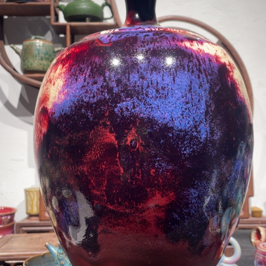 用***3中国神后钧瓷花器