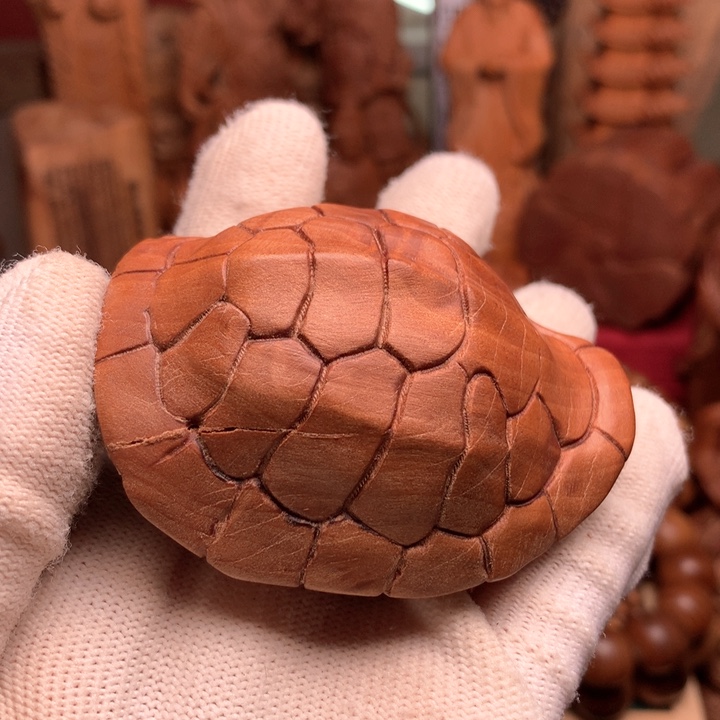 檀香木其他老山檀手把件吊坠瑕疵