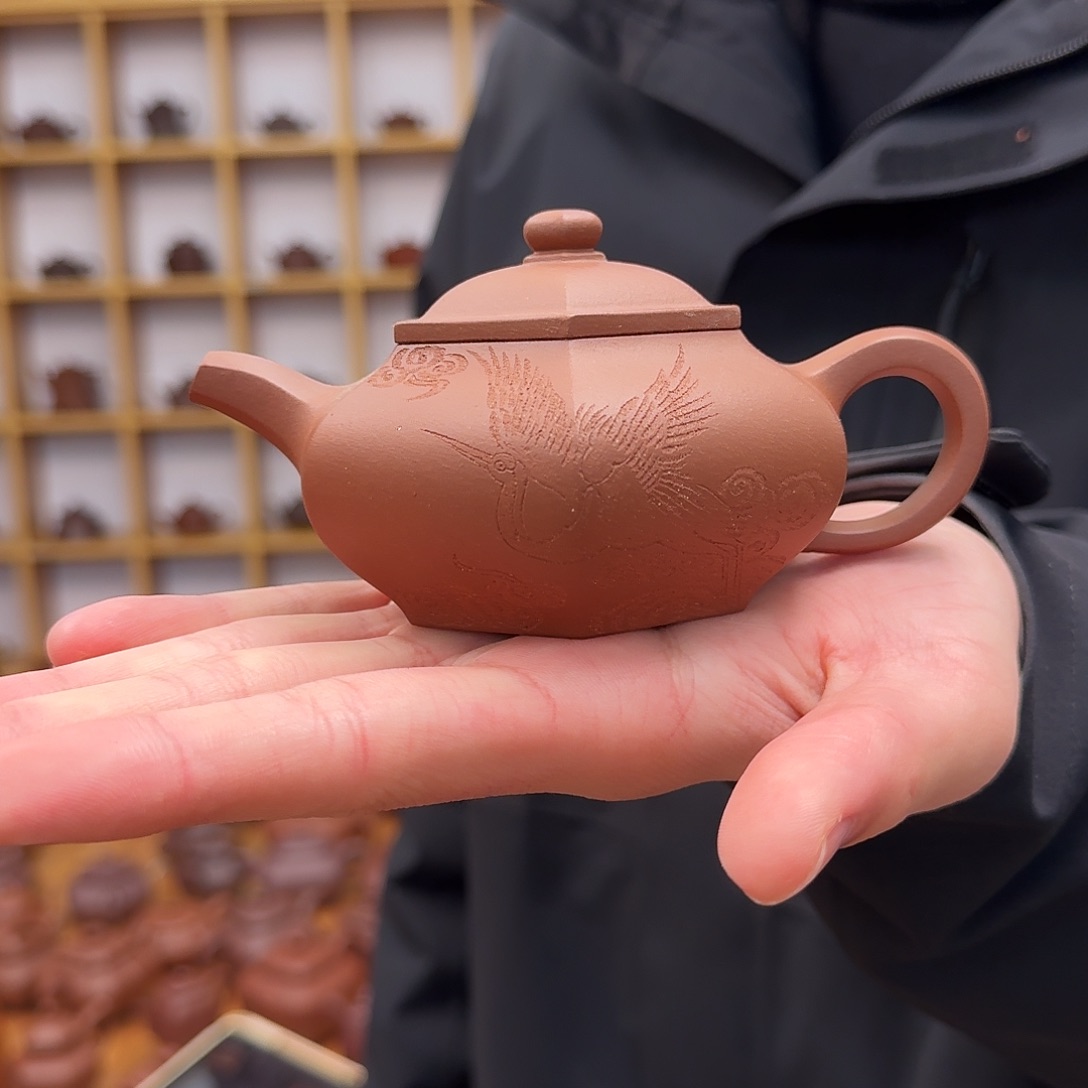 茶壶紫砂藏六方160cc