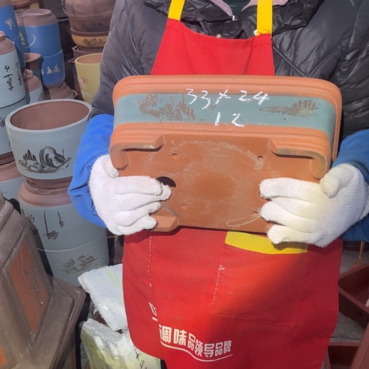 紫砂花盆紫砂花盆和小