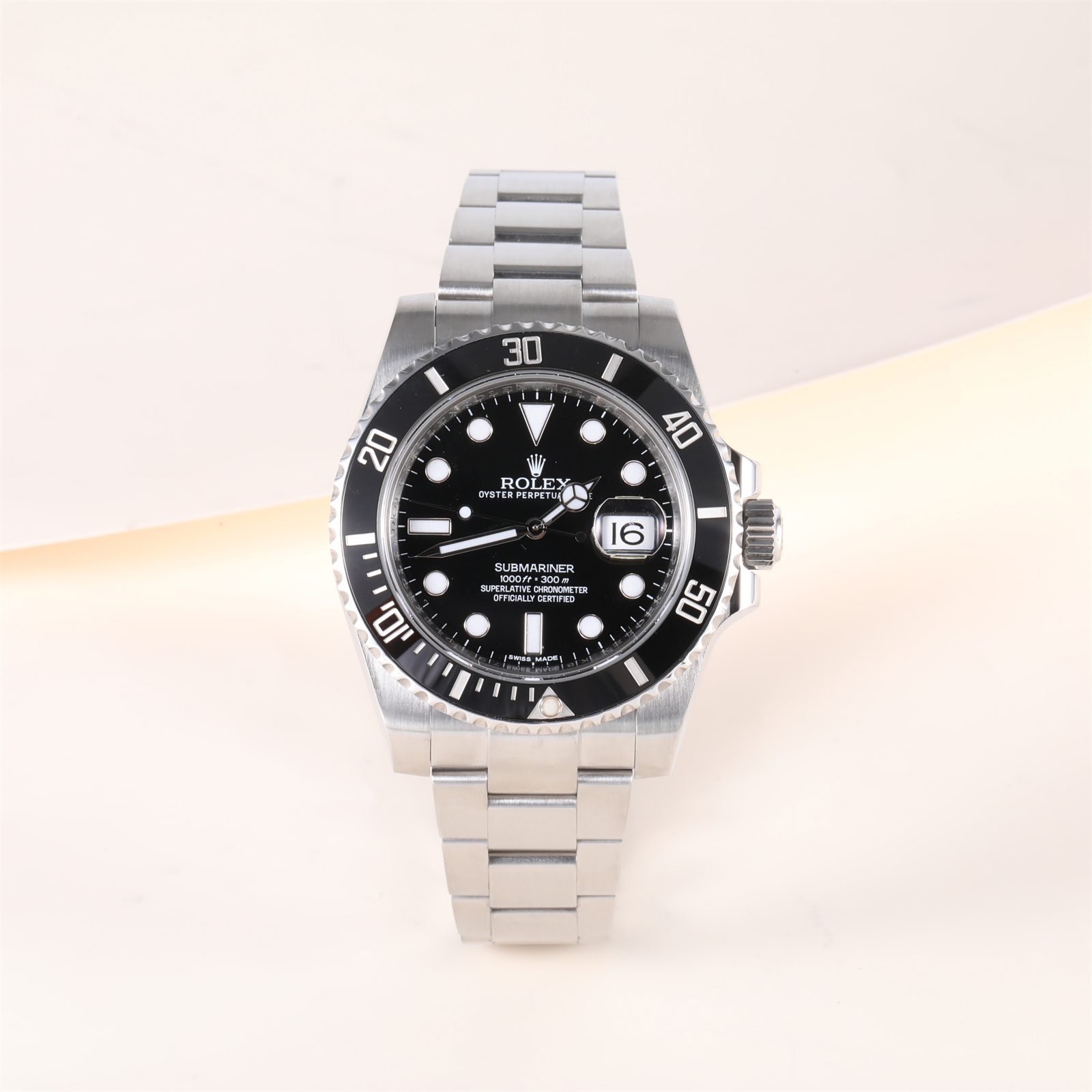 99新 Rolex/劳力士 小花6花 潜航者型系列M116610LN-0001黑盘腕表