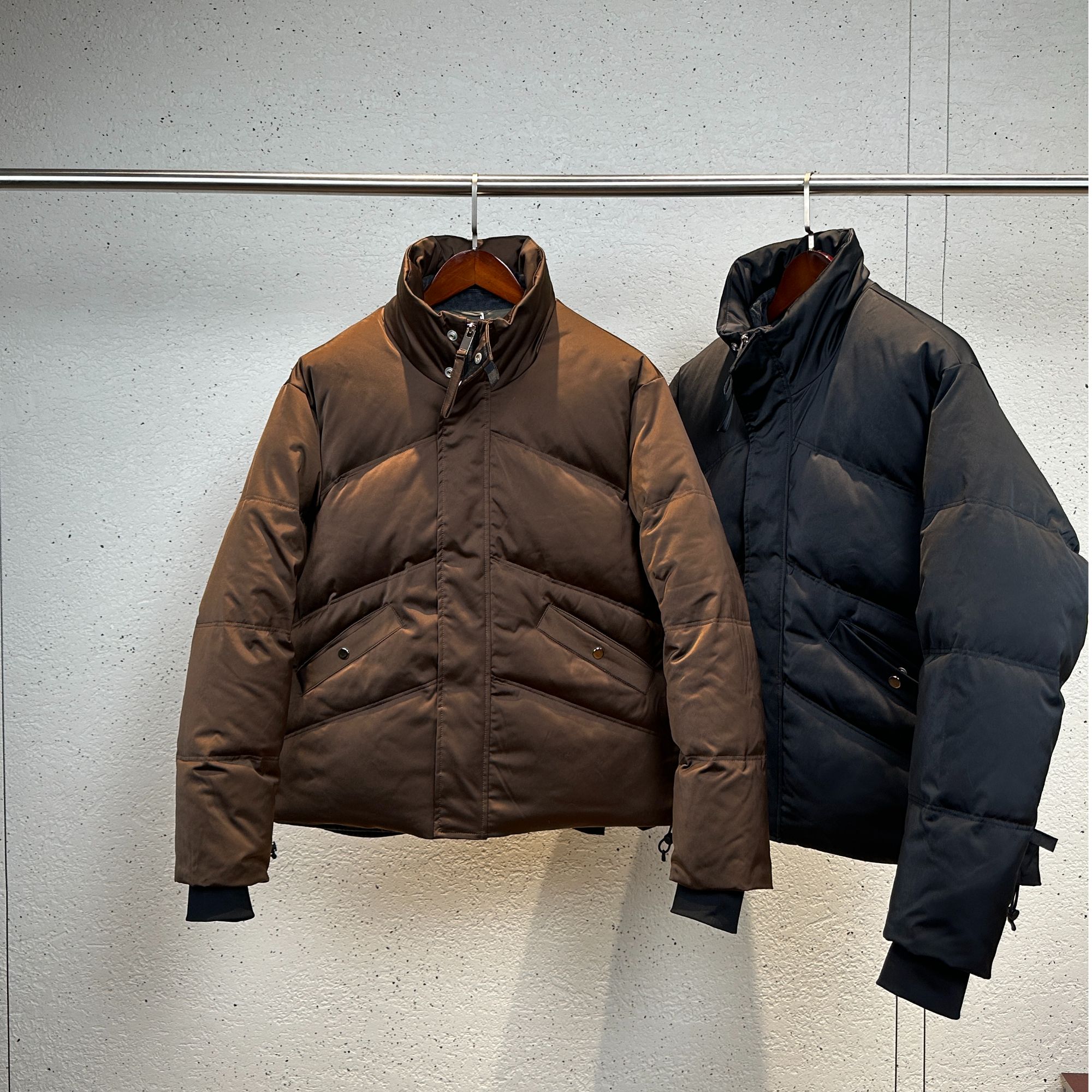 【布凡男装专属】冬季极简CityBoy轻工立领夹克羽绒服男士休闲外套